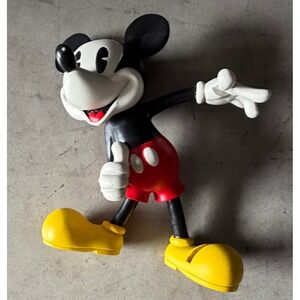 Vintage Hallmark Disney Mickey Mouse Figurine Classic Red Shorts Yellow Shoes